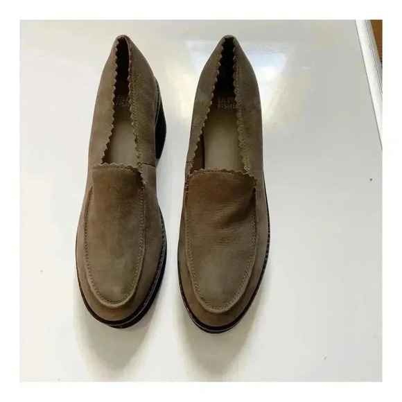 Eileen Fisher Harria Leather Platform Loafer size 9.5 - Picture 10 of 11